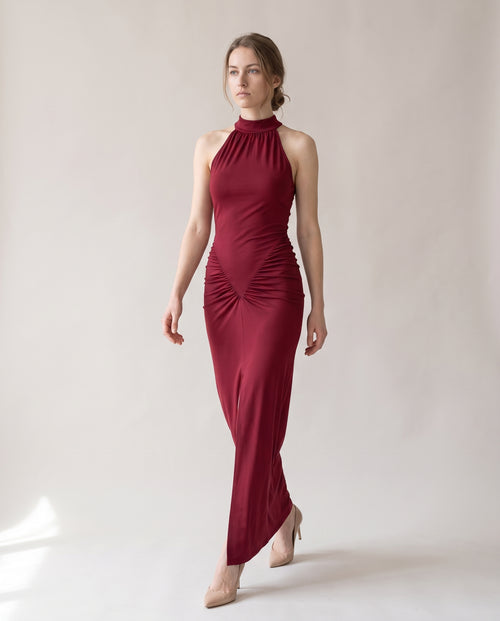 שמלת איילה · 01_front_full_酒红色.jpg