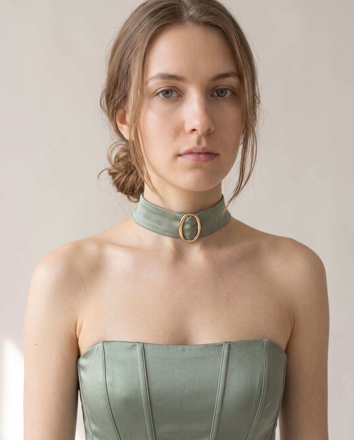 שמלת קרין · 13_neckline_crop_抹胸收腰长裙_绿色.jpg